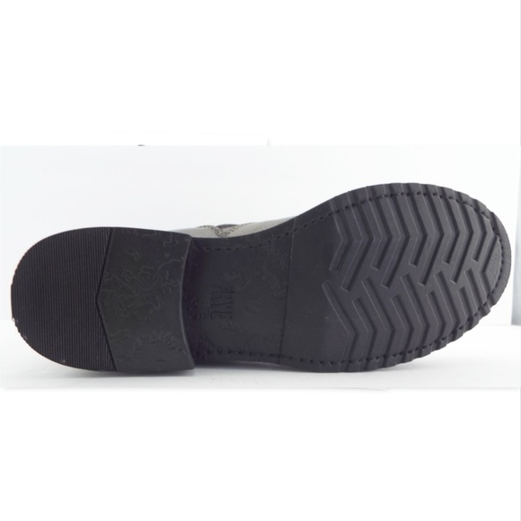 New FRYE Smoke Gray Slouch Leather Buckle Strap Booties 6.5 - Picture 5 of 6